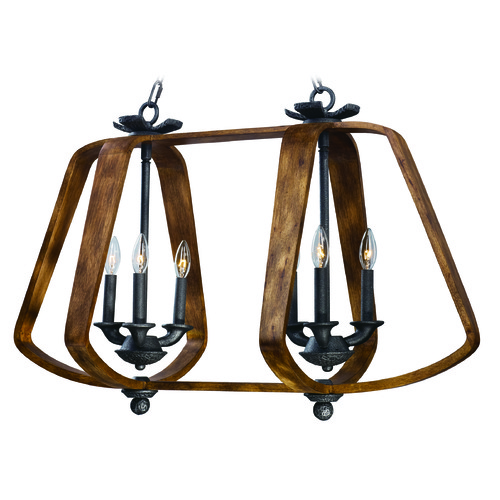 Maxim Lighting Maxim Lighting Road House Barn Wood / Iron Ore Island Light 20927BWIO