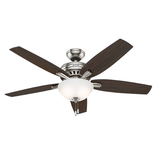 Hunter Fan Company Newsome Brushed Nickel Ceiling Fan by Hunter Fan Company 53312