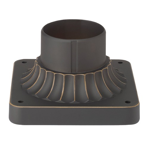Outdoor Pier Mount Flange in Oiled Bronze by Capital Lighting