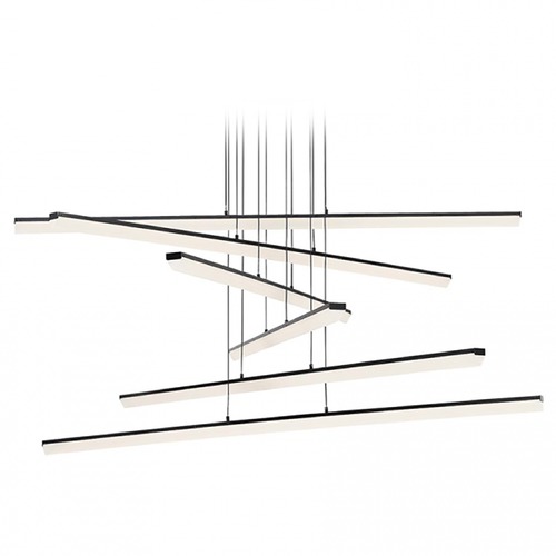 Stack Black LED Multi-Light Pendant by WAC Lighting