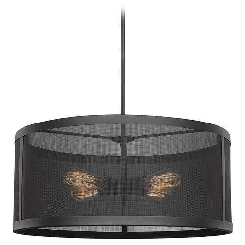 Visual Comfort Studio Collection Gereon Black LED Pendant by Visual Comfort Studio 6528504EN7-12