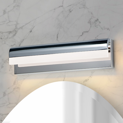 Waterfall 18-Inch LED Vanity Light in Polished Chrome by ET2 Lighting