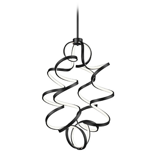 Synergy Black LED Chandelier by Kuzco Lighting