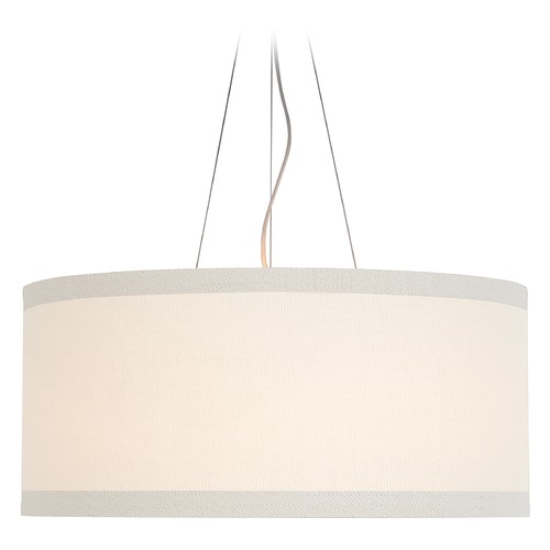 Kate Spade New York Walker Pendant in Silver Leaf by Visual Comfort Signature