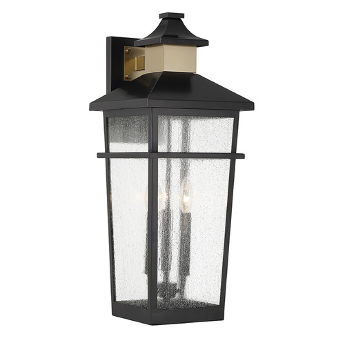 Kingsley 25.25-Inch Outdoor Wall Light in Black by Savoy House