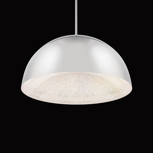 Schonbek Beyond Stardust 23-In LED Dome Pendant in Polished Nickel by Schonbek Beyond BPD19323-PN