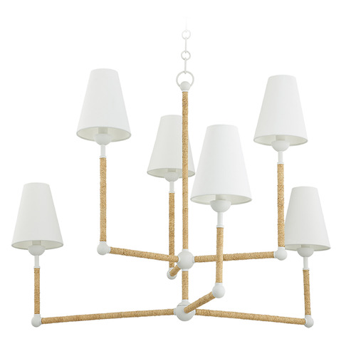 Mitzi by Hudson Valley Mitzi Suki Textured White 6-Light Vanity Bar H708806-TWH