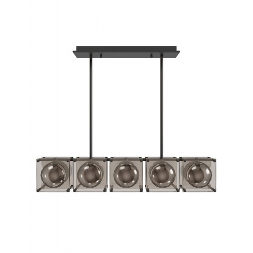 Peninsula 43-Inch Linear Pendant in Black by Avenue Lighting