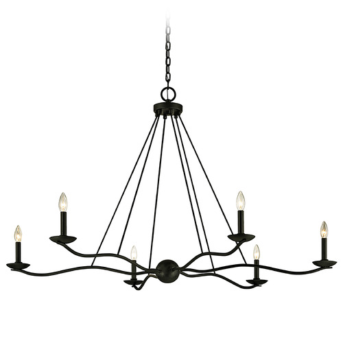 Troy Lighting Sawyer Forged Iron Chandelier