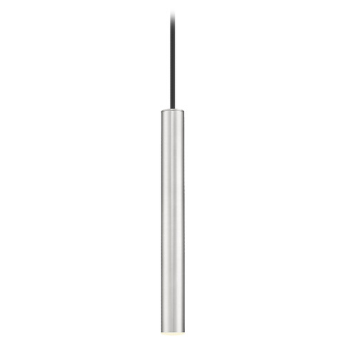 Z-Lite Forest Brushed Nickel LED Mini-Pendant Light with Cylindrical Shade