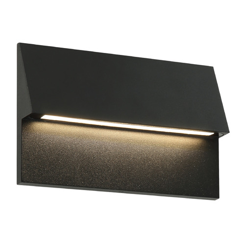 Matteo Lighting Dawn Matte Black LED Outdoor Wall Light