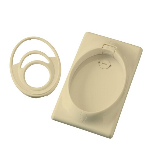 Kichler Lighting CoolTouch Single Gang Wall Plate in Ivory by Kichler Lighting 370010IV