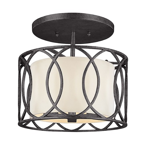 Troy Lighting Sausalito 12.25-Inch Semi-Flush Mount in Deep Bronze by Troy Lighting C1283DB