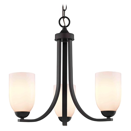 Design Classics Lighting Bronze Mini-Chandelier 5843-220 GL1024D