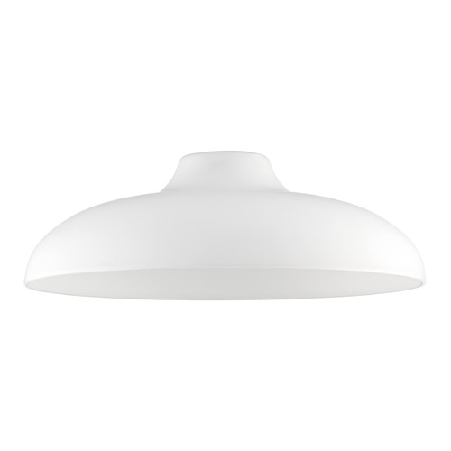 Satin White Glass Shade 14-Inch Wide 1.63-Fitter