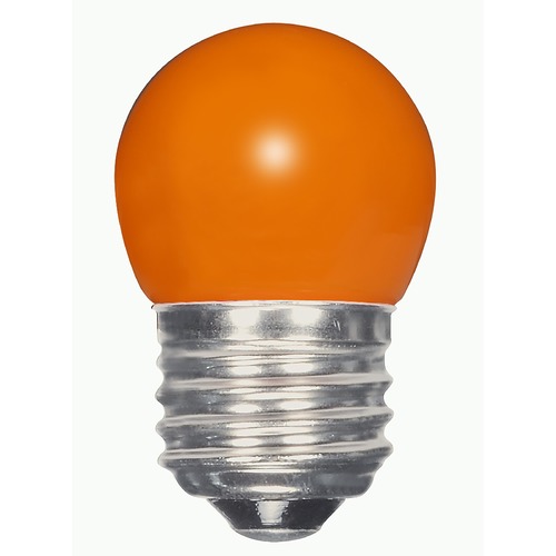 Satco Lighting Satco 1.2 Watt LED S11 Ceramic Orange Medium Base 120 Volt Carded S9164