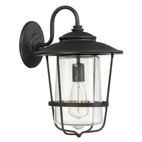 Capital Lighting Seeded Glass Outdoor Wall Light Bronze Capital Lighting by Capital Lighting 9602OB