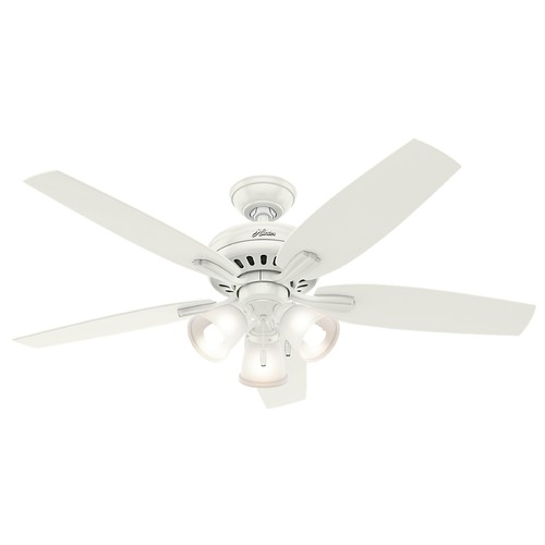 Hunter Fan Company Newsome Fresh White Ceiling Fan by Hunter Fan Company 53316