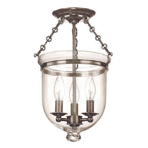 Hudson Valley Lighting Hampton Historic Nickel Semi-Flush Mount by Hudson Valley Lighting 251-HN-C1