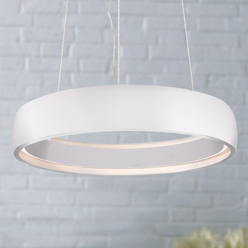 Kuzco Lighting Modern White LED Pendant 3000K 425LM