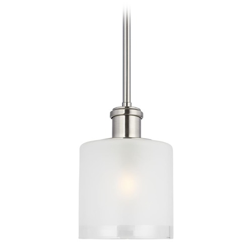 Generation Lighting Norwood Brushed Nickel Mini Pendant by Generation Lighting 6139801-962