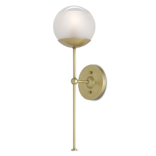 Currey and Company Lighting Currey and Company Clarence Mallari Montview Brushed Brass Sconce 5000-0154