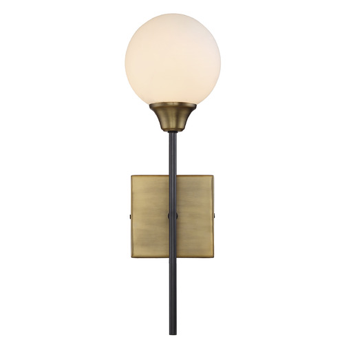 Meridian 19.25-Inch Wall Sconce in Oil Rubbed Bronze & Brass by Meridian M90003-79
