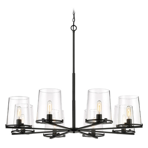 Callista Matte Black Chandelier by Z-Lite