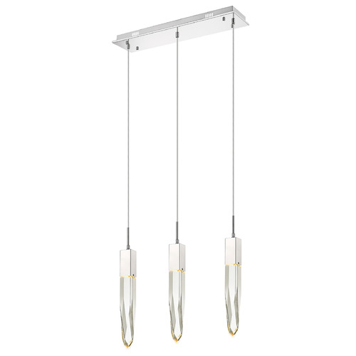 Original Aspen 3-Light LED Multi-Light Pendant in Chrome by Avenue Lighting