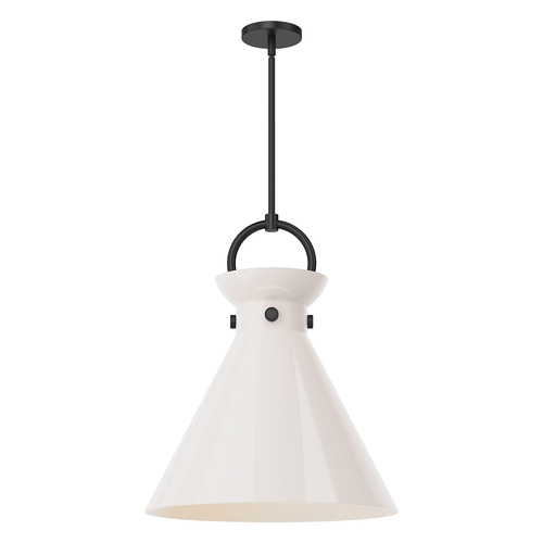 Alora Lighting Alora Lighting Emerson Matte Black Pendant Light with Conical Shade PD412518MBGO