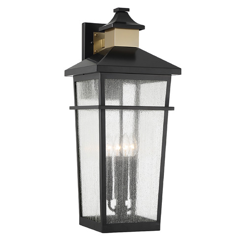 Savoy House Kingsley 28-Inch Outdoor Wall Light in Black by Savoy House 5-716-143