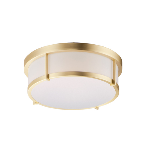 Rogue 13-Inch LED Flush Mount in Satin Brass by Maxim Lighting