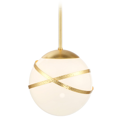 Batignolles Mini Pendant in Spring Gold Leaf by Minka Lavery
