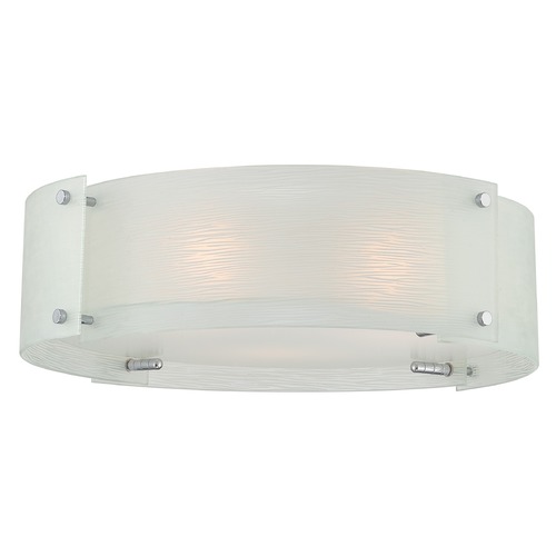 Lite Source Lighting Kaelin Chrome Flush Mount by Lite Source Lighting LS-5419C/FRO