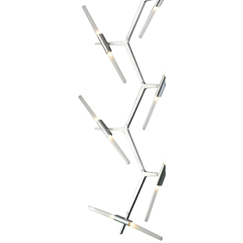 San Vicente Matte Chrome LED Chandelier by Avenue Lighting