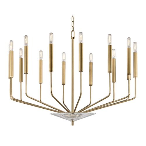 Gideon 14-Light Chandelier in Aged Brass by Hudson Valley Lighting