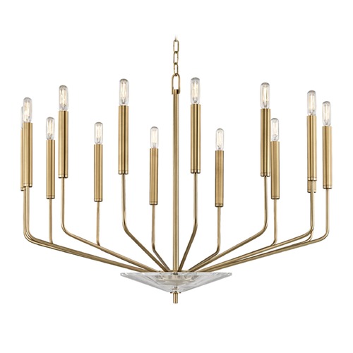 Hudson Valley Lighting Gideon 14-Light Chandelier in Aged Brass by Hudson Valley Lighting 2614-AGB