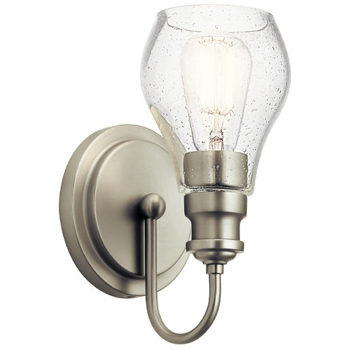 Greenbrier Brushed Nickel Wall Sconce by Kichler Lighting