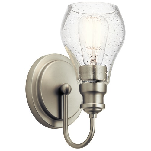 Kichler Lighting Greenbrier Brushed Nickel Wall Sconce by Kichler Lighting 45390NI