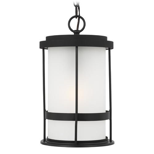 Wilburn Black Outdoor Hanging Light by Generation Lighting