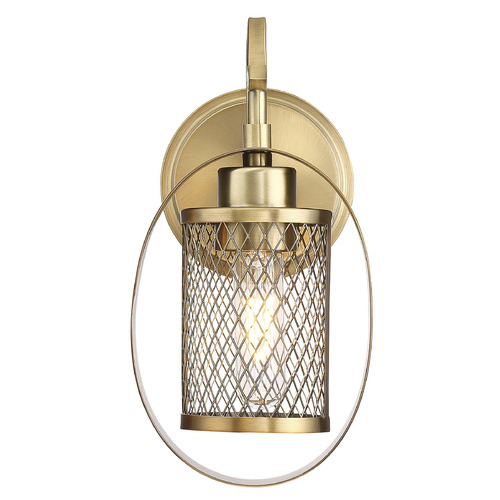 Meridian 11.5-Inch Wall Sconce in Natural Brass by Meridian M90015NB