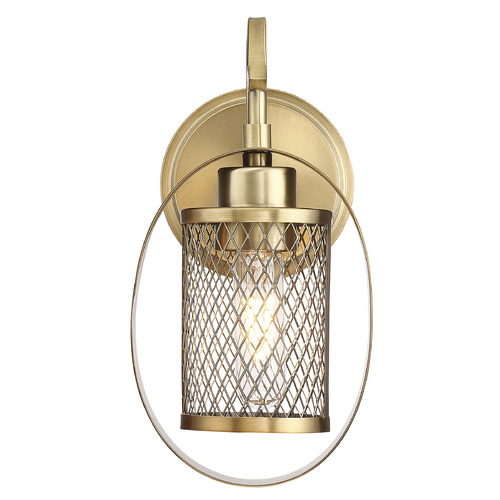 11.5-Inch Wall Sconce in Natural Brass by Meridian