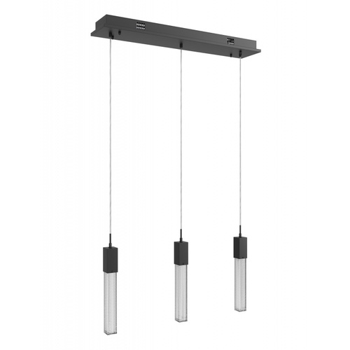 Avenue Lighting Boa Black LED Multi-Light Pendant with Rectangle Shade