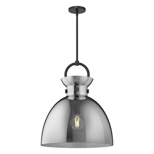 Alora Lighting Waldo Matte Black Pendant Light with Bowl / Dome Shade