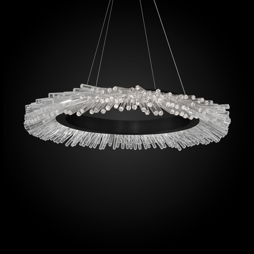 Benediction 37.13-Inch LED Chandelier in Black by Schonbek Beyond