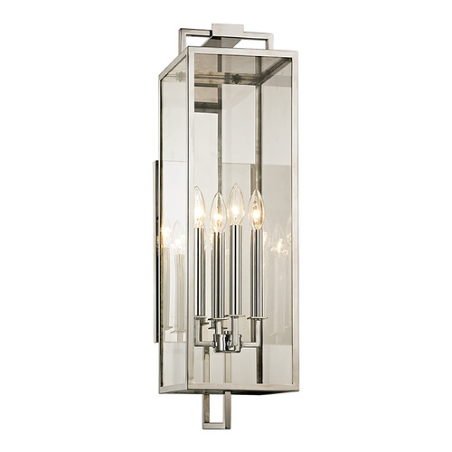 Troy Lighting Beckham Polished Stainless Sconce