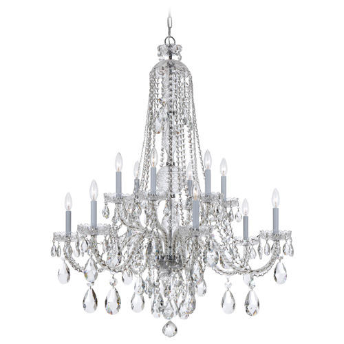Crystorama Lighting Traditional Crystal Polished Chrome Crystal Chandelier