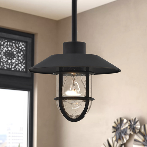 Design Classics Lighting Seeded Glass Mini-Pendant Light Bronze 1840-79 SH1840-79