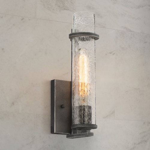 Donzi Iron Black Sconce by Nuvo Lighting