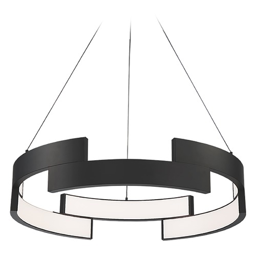 WAC Lighting Trap Black LED Pendant by WAC Lighting PD-95838-BK